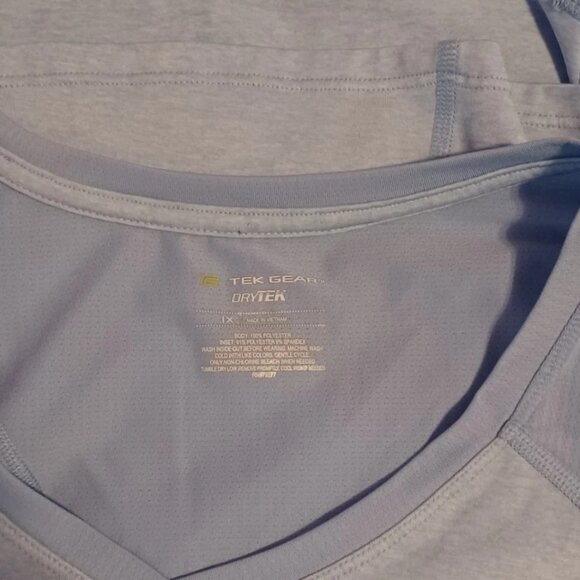 TEK GEAR DRY TEK T Shirt Size 1X Polyester Blue - Picture 3 of 5